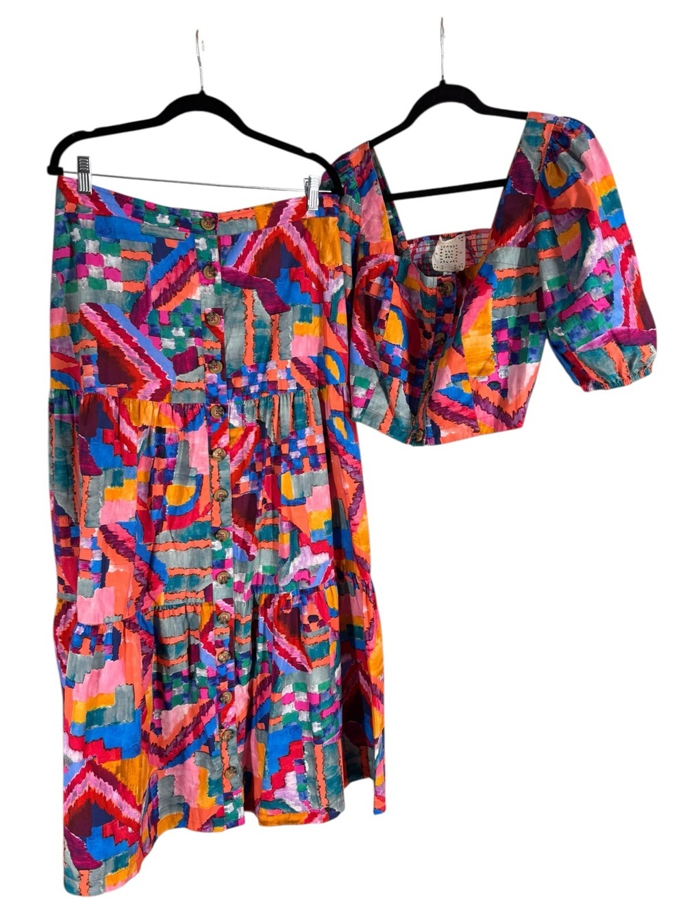 Johnny Was summer Daydream skirt and crop top set Medium Large * - Picture 3 of 7